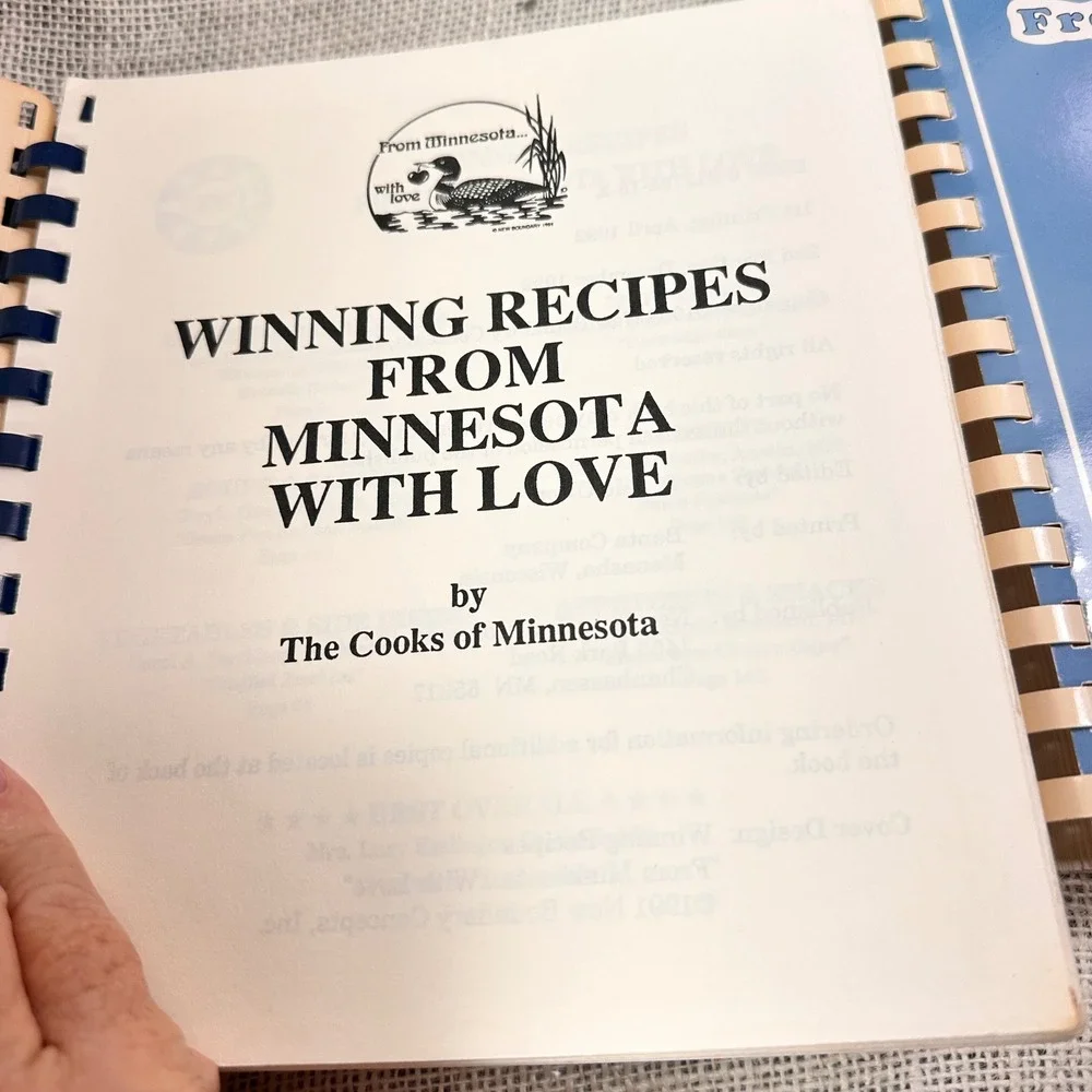 Vintage Minnesota Cookbook Lot of 4 Winning Recipes St Marks Sampler 1980s 1990s